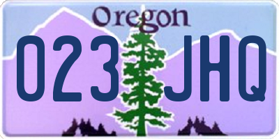 OR license plate 023JHQ