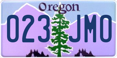 OR license plate 023JMO