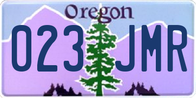 OR license plate 023JMR
