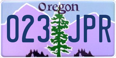 OR license plate 023JPR
