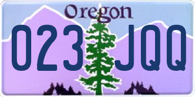 OR license plate 023JQQ