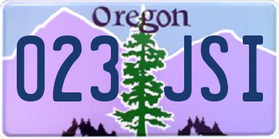 OR license plate 023JSI