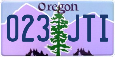 OR license plate 023JTI