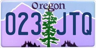 OR license plate 023JTQ