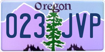 OR license plate 023JVP