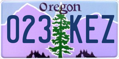 OR license plate 023KEZ