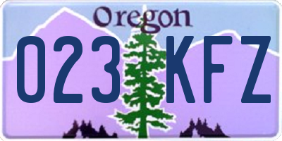 OR license plate 023KFZ