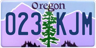 OR license plate 023KJM