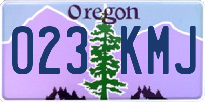 OR license plate 023KMJ