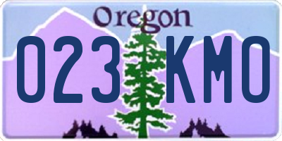 OR license plate 023KMO
