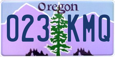 OR license plate 023KMQ