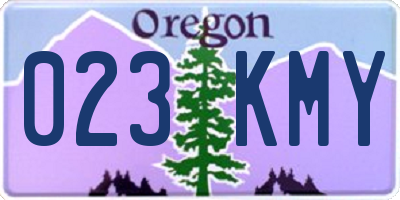 OR license plate 023KMY
