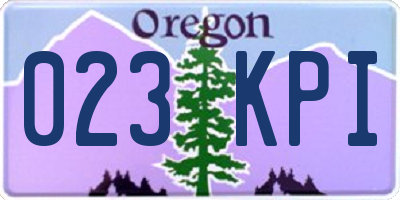 OR license plate 023KPI