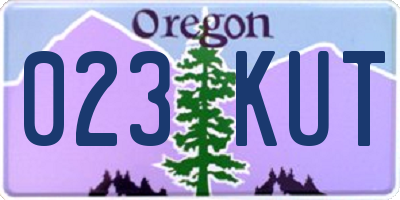 OR license plate 023KUT