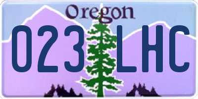 OR license plate 023LHC