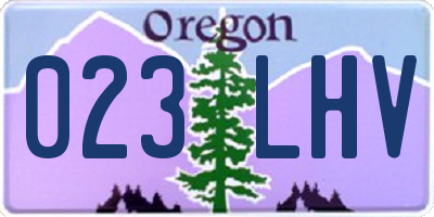 OR license plate 023LHV