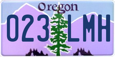 OR license plate 023LMH