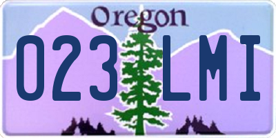 OR license plate 023LMI