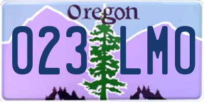 OR license plate 023LMO