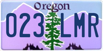 OR license plate 023LMR