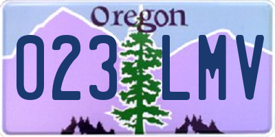 OR license plate 023LMV