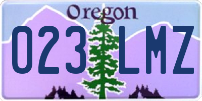 OR license plate 023LMZ