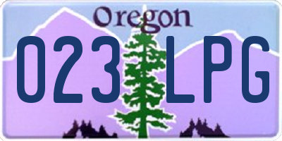 OR license plate 023LPG