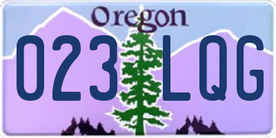 OR license plate 023LQG