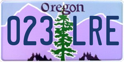 OR license plate 023LRE