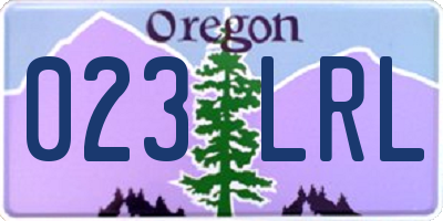OR license plate 023LRL