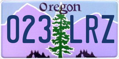 OR license plate 023LRZ