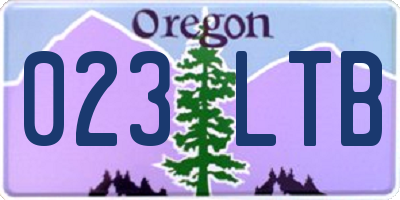 OR license plate 023LTB
