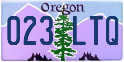OR license plate 023LTQ