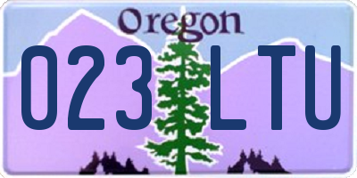 OR license plate 023LTU