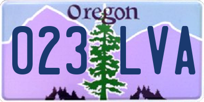 OR license plate 023LVA