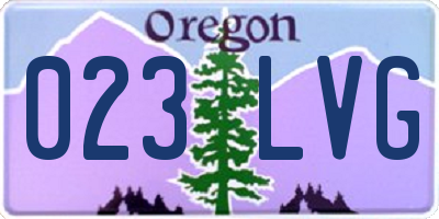 OR license plate 023LVG