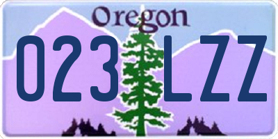 OR license plate 023LZZ