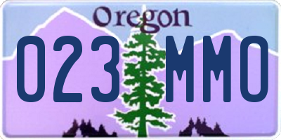 OR license plate 023MMO