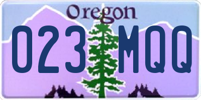 OR license plate 023MQQ