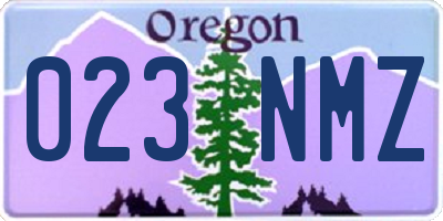 OR license plate 023NMZ
