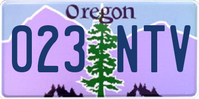 OR license plate 023NTV