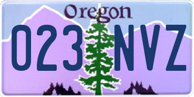 OR license plate 023NVZ