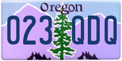 OR license plate 023QDQ