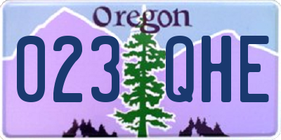OR license plate 023QHE