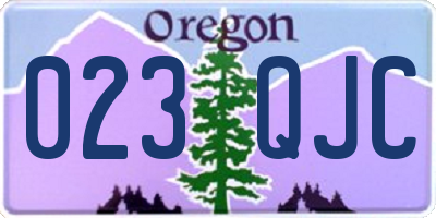 OR license plate 023QJC