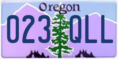 OR license plate 023QLL
