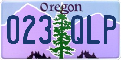 OR license plate 023QLP