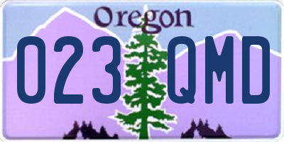 OR license plate 023QMD