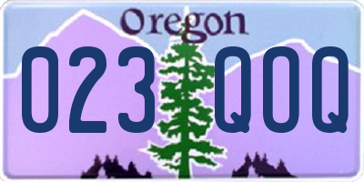 OR license plate 023QOQ