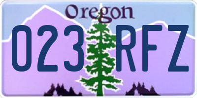 OR license plate 023RFZ